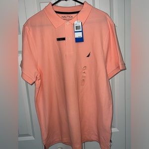 Men’s Nautica XL Polo in Coral.